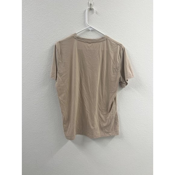 Shein Men's M Beige Thou Shall Not Try Mood Beige T-shirt - Picture 4 of 5
